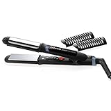 Doble acción: alisa  y riza Taurus Slimlook Mini Precise Plus - Plancha de cabello, color negro