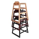 Kombihochstuhl Kinderhochstuhl Babystuhl Kinderstuhl Hochstuhl mit Sicherheitsgurt Baby Stapel Hochstuhl Holzhochstuhl - 8