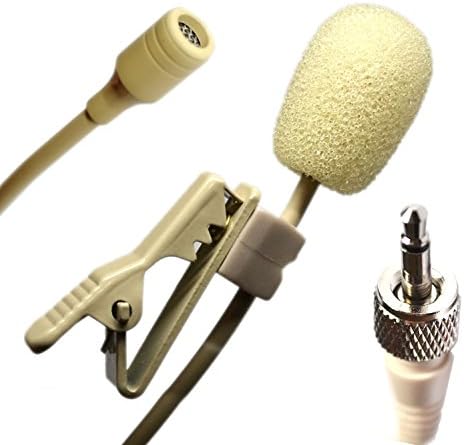 UltraDisk 4056 Lapel Lavalier Microphone Omnidirectional with Sennheiser style 3.5mm Locking Thread 1 metre cable