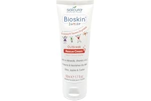 Salcura Natural Skin Therapy, Bioskin Junior Outbreak Rescue Cream, Packed With Natural Ingredients, Soothes Irritation, Nourish & Sooth Dryness & Flakiness, Supports The Skin Back To Health 50ml