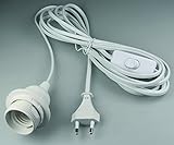 Cable de alimentación con interruptor y casquillo E27