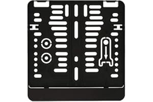 3D Carbon Design 3D Carbon Design 1 Stück Made in EU Nummernschildhalter, 220 x 200 mm, 22 x 20 cm für Motorrad, Roller, Quad, für Nummernschilder im Format 220 x 200 mm, 22 x 20 cm