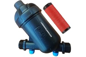 SUINGA Filtre à anneaux 1" 120 mesh. Filetage mâle 1". Utilisé pour éviter l'entrée d'impuretés dans le réseau d'irrigation. Filetage mâle 1" pour s'adapter à un tuyau de 32mm. Cartouche d'anneaux incluse.