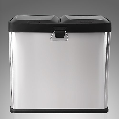 Songmics Mülleimer Abfallbehälter für Küche 30 L Treteimer Edelstahl mit Pedal LTB30L - 6