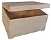 PFR40 BIG PLAIN WOOD KEEPSAKE SOUVENIRS MEMORY BOX CRAFT FOR DECOUPAGE CRAFT