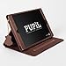 Price comparison product image iPad 2, 3 & 4 Case Cover By PUPiL of Cambridge, England Handmade Genuine Leather - (Coco - Dark Brown)