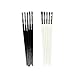COM-FOUR® Nagelzubehör Nageldesign Modellage Pediküre Maniküre - Ideal für Natur-, Acryl- und Gelnägel (Pinsel Set Schwarz/Weiß)