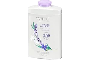 Vellomart Yardley English Lavender Perfumed Talc 200g – Long Lasting Fragrance, Soft & Smooth Skin, Classic Luxury Body Powder