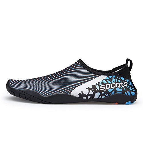 TORISKY Unisexe Chaussures Aquatiques Sport Nautique Séchage Rapide Respirant Chaussons de Plage pour Homme Femme?588AG-Blue46?