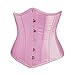 Produktbild E-girl Vintage Underbust Deman 2018 Klassisch Korsett Corsage Bustier mit G-String,Rosa,L
