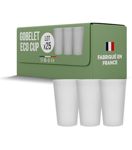 Bicchieri Da Vino Riutilizzabili Eco Cup 12 Cl - Polipropilene, Made In France, Per Eventi - Foto 3