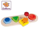 9 Teile Eichhorn 100005405 - 3D Einlegepuzzle, Formen, bunt, 29,5x10cm, 9-tlg., FSC 100% Zertifiziertes Lindensperrholz