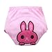 hibote Pack of 2 Baby Cartoon Patern Nappy Cloth Diapers Training Pant Rabbit/90