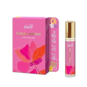 Iba Pure Perfume - Floral Fantasy, 10 ml l Alcohol Free, Long Lasting l Vegan & Cruelty Free