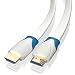 Produktbild JAMEGA 10m HDMI 2.0 Kabel Flach Weiß | Kompatibel mit HDMI 2.0a/b, 2.0, 1.4a | Unterstützt Ultra HD, 4K, 3D, Full HD, 1080p, HDR, Arc, Highspeed mit Ethernet
