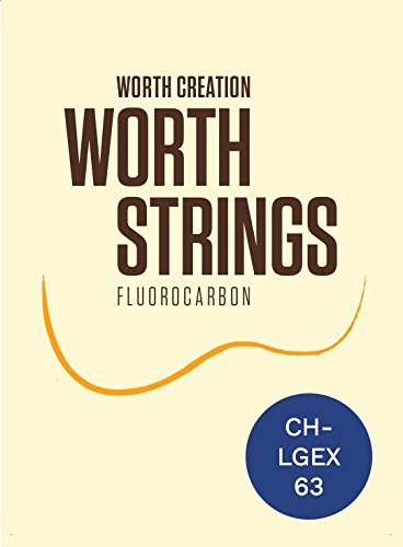 WORTH Strings, Low G de cordes pour ukulélés, Clear Fluoro de, pour ukulélé ténor en carbone, Heavy (0.0224-0.0291-0.0319-0.0433)
