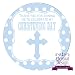 Eternal Design 48 x 30mm Christening Day White Stickers CDCS 16