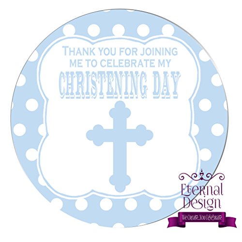 Eternal Design 48 x 30mm Christening Day White Stickers CDCS 16
