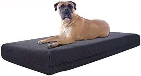 Pet Support Systems 4 LB Memory Foam Orthopedic Dog Bed - Best Luxury Large Breed, Washable 40" X 35" X 4" (X-Large) Blue