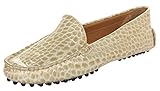Futter Leder Farbe Beige Bruno Magli Damen Mokassins Handmade Beige 1000-COCCO-GHIACCIO, Groesse Eur:39