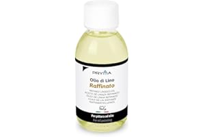 Pryma Olio di Lino Raffinato per Pittura - Ideale per Artisti e Restauro, Alta Qualità, Essiccazione Rapida, 100% Naturale - Bottiglia da 125 ml