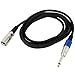 Produktbild Qing'T'anger XLR 3 Pin Male Jack to 1/4"" 6.35mm Mono Male Plug Microphone Mic Cable
