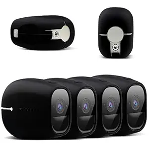 Taken Silicone Skins Compatible with Arlo PRO, Arlo PRO 2 Smart Security Home Camera, Silicone Skins Case Cover for Arlo PRO & Arlo PRO 2 Smart Security Wire-Free Cameras, 4 Pack, Black