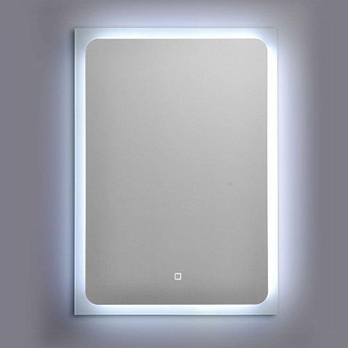 Beleuchteter Wandspiegel Badezimmerspiegel ohne Rahmen mit LED-Beleuchtung und Touch Sensor 50 x 70 cm [Energieklasse A+] - 2