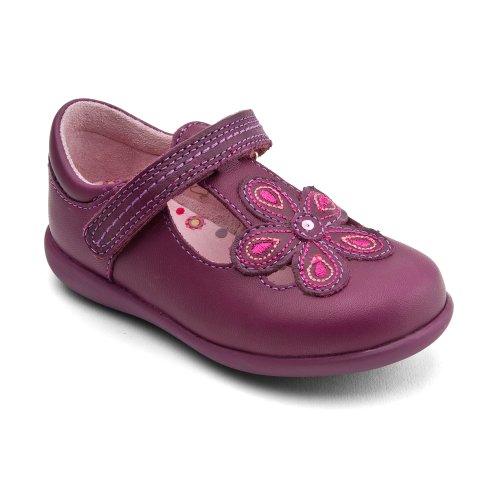 Start-rite Girls April Purple Leather First Shoes F S 8½