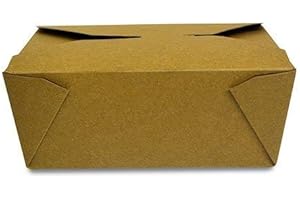 STREETFOOD PACKAGING BIODEGRADABLE PACKAGING THAT FITS YOUR BUDGET 50 Pcs + 5 Extra - Takeaway Food Boxes No.8 [55pcs, 146oz 1324ml] Disposable Lunch Boxes - Biodegradable Takeaway Boxes - Eco friendly Leak-proof Cardboard Brown Food Containers for Events & Parties