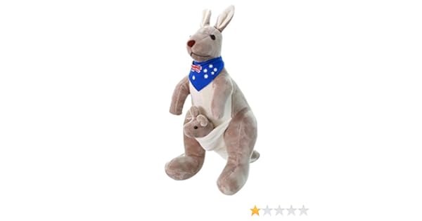 blue kangaroo plush toy