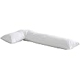 Textile Wise Orthopaedic L-Shaped Pillow Extra Cushioning Support For Head, Neck & Back Hollow Fibre Filling Pregnancy Maternity Body Pillow - Side Sleeper Pillow (L Shaped White Pillow Only)