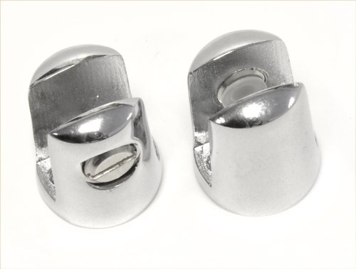 Eckregal, gehärtetes Glas, 150 mm, 6 mm stark, mit Halterungen in Chrom-Optik - 5