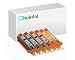 Produktbild Rheintal - 6 CMY XL Ersatz Chip Patronen kompatibel zu Canon CLI-571C XL Cyan, CLI-571M XL Magenta, CLI-571Y XL Gelb