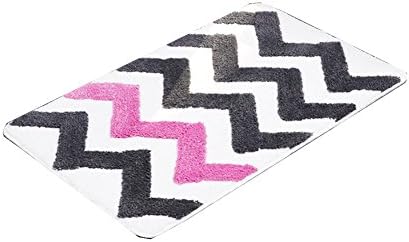Indoor Mat Polypropylene Fibers and Anti-Slip Vinyl Backed Bath Kitchen Mat Multiple Sizes (pink, 24*35.4inch)
