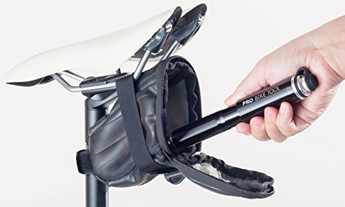 Mini Fahrradpumpe. Hoher Druck, zuverlässig, kompakt & leichte Rahmenpumpe. Für Presta und Schrader Ventile ohne umzustellen. Beste Qualität und Leistung. Handpumpe für Rennrad, Mountainbike Fahrrad & BMX-Reifen. Lebenslange Garantie. (schwarz) - 8