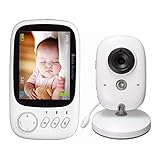 Raumtemperaturüberwachung: Eingebauter Temperatursensor, der auf dem Bildschirm angezeigt wird, damit Sie sicherstellen können, dass es für Ihr Baby nie zu heiß oder zu kalt wird.