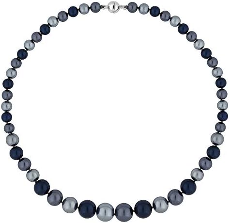 Jon RichardWomen's Blue Multi Tone Pearl Magnetic Necklace