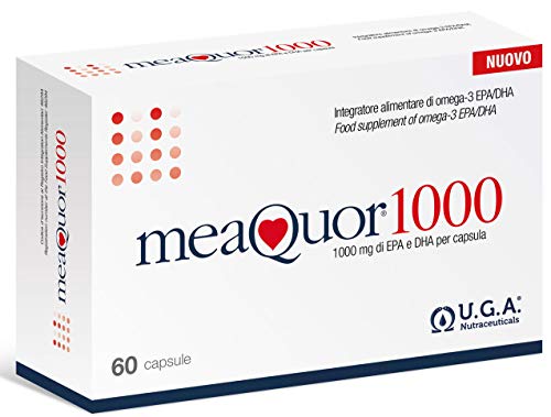MEAQUOR® 1000-1000 mg de EPA y DHA por cápsula | 5 * Certificado IFOS en cada lote | 60 cps