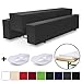 Produktbild Beautissu Comfort M gepolsterte Bierbank-Hussen & Tisch-Husse 5 TLG Set für 70cm breite Bierzeltgarnitur Anthrazit-Grau & weitere Farben