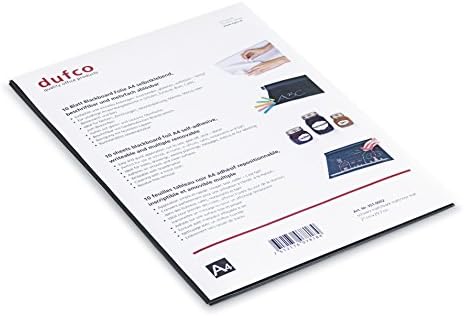 Dufco Blackboard Film 10 Sheets of A4 Matte Black