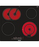  Siemens ET601FNP1E hobs Negro, Acero inoxidable Integrado Cerámico - Placa (Negro, Acero inoxidable, Integrado, Cerámico, Vidrio y cerámica, Tocar, 8300 W)