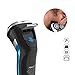 MAX-T Electric Shaver IPX7 Waterproof Wet & Dry Electric Razor 1 Hour Quick Charge Rotary Razor for Men with Pop Up Trimmer