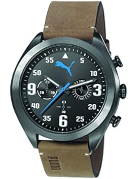 Puma Herren-Armbanduhr Fame Chronograph Quarz Leder PU103871003