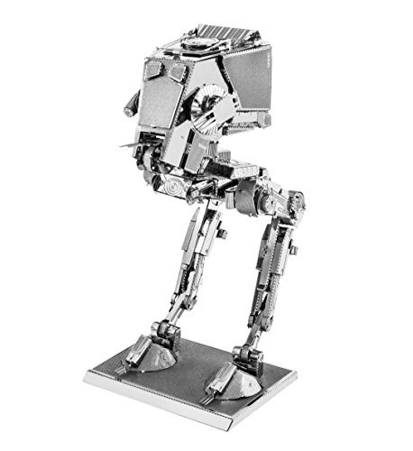 Fascinations - Modellino in Metallo Serie Star Wars AT-ST, Packaging e Istruzioni in Spagnolo e Portoghese (mms261 C2)
