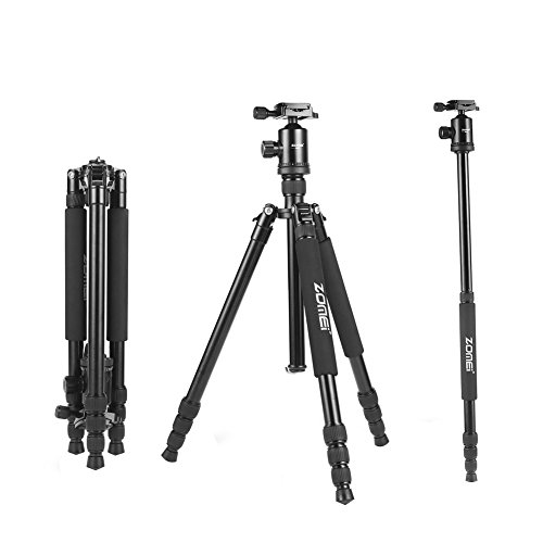 Zomei Z888 Alliage Aluminium-magnésium Professional 4-Section Trépied avec 360º Quick Release Rot Zomei Z888 Alliage Aluminium-magnésium Professional 4-Section Trépied avec 360º Quick Release Rot