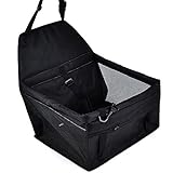 wasserdicht, atmungsaktiv pet - auto - mat safety car gurt - sack behälter auf reisen, auto polster für hund katze streicheln (Schwarz)