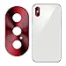 Produktbild Ouneed Samsung Galaxy Hülle 2018 Metall Rückkamera Objektiv Kasten voller Abdeckungs Schutz Ring Accessory for iPhone XS/XS Max (Rot)