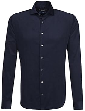 SEIDENSTICKER Herren Hemd Tailored Langarm Bügelleicht Streifen Businesshemd Kent-Kragen Kombimanschette weitenverstellbar