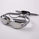BR PUENTE FLEXIBLE DE NARIZ SUAVE] Las gafas de natación adoptan un material de silicona ultra suave, realmente flexible y duradero, y nunca dañan su nariz.